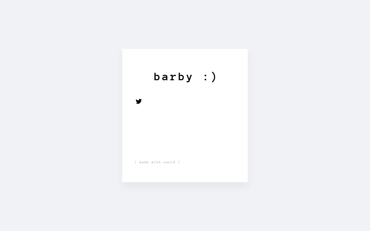 Carrd profile picture for @barb